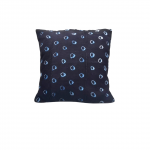 Housse de. coussin bleu indigo