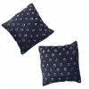 lot Housses de coussin bleu indigo