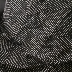 Tissu Bogolan authentic Noir- mlotif à spirales