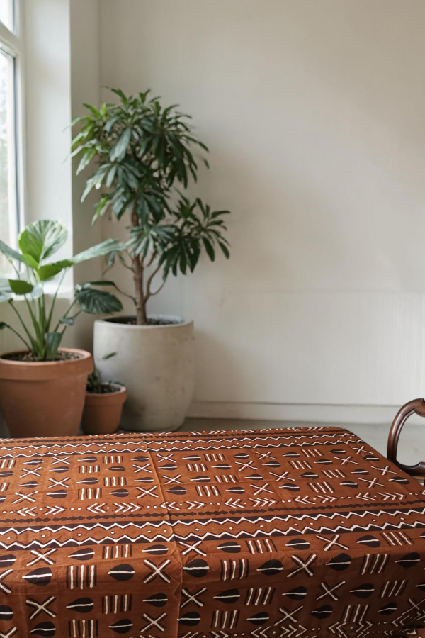 Tissu Bogolan authentique Ocre - Large