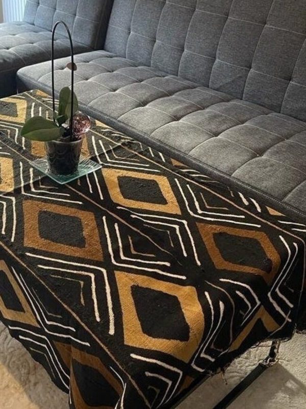 tissu en bogolan marron