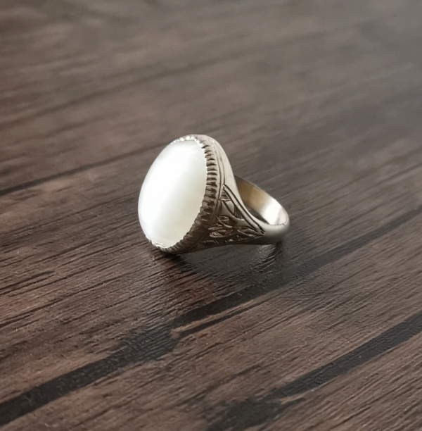 Bague Argent - Agate (Sur commande)