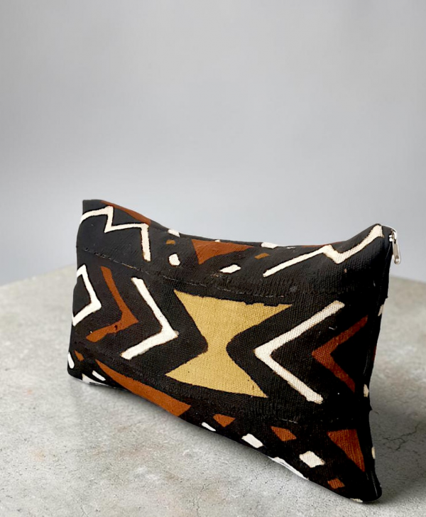 Housse de coussin Bogolan Marron- Recto/verso 50X30